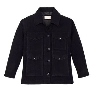 Women’s Filson Navy Mackinaw Wool Cruiser Jacket - S